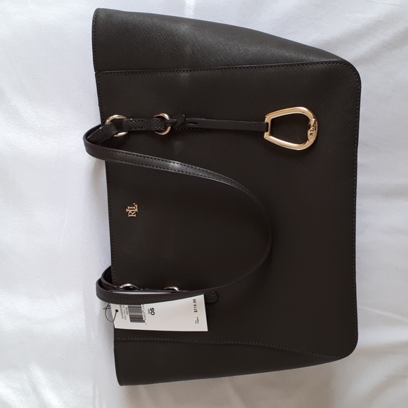 Lauren Ralph Lauren Green Leather Bag - Picture 2 of 8